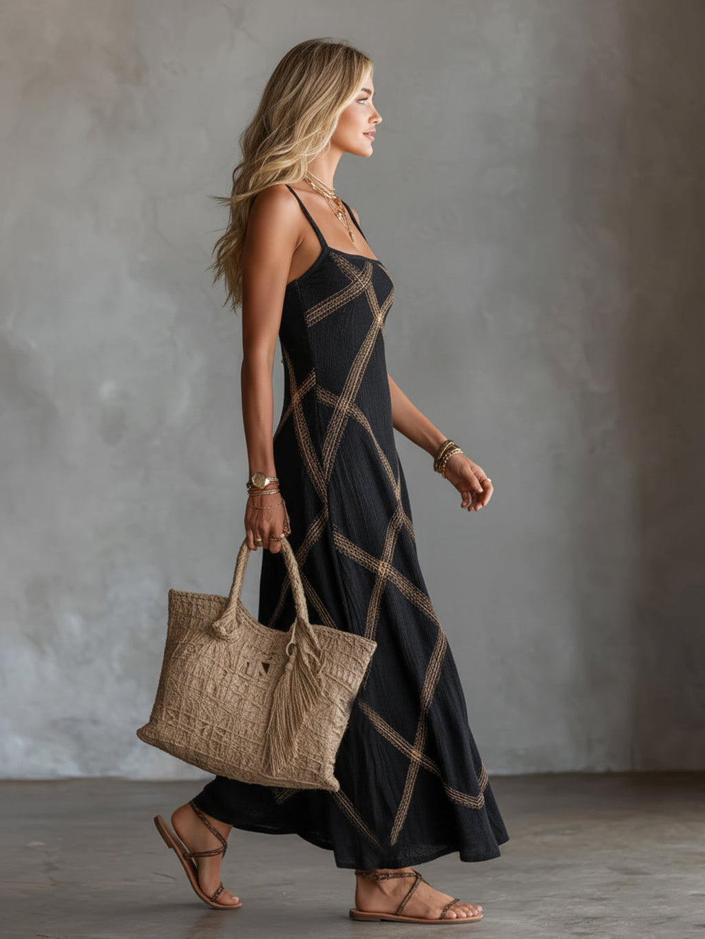 Nour | Robe Losanges Tressés