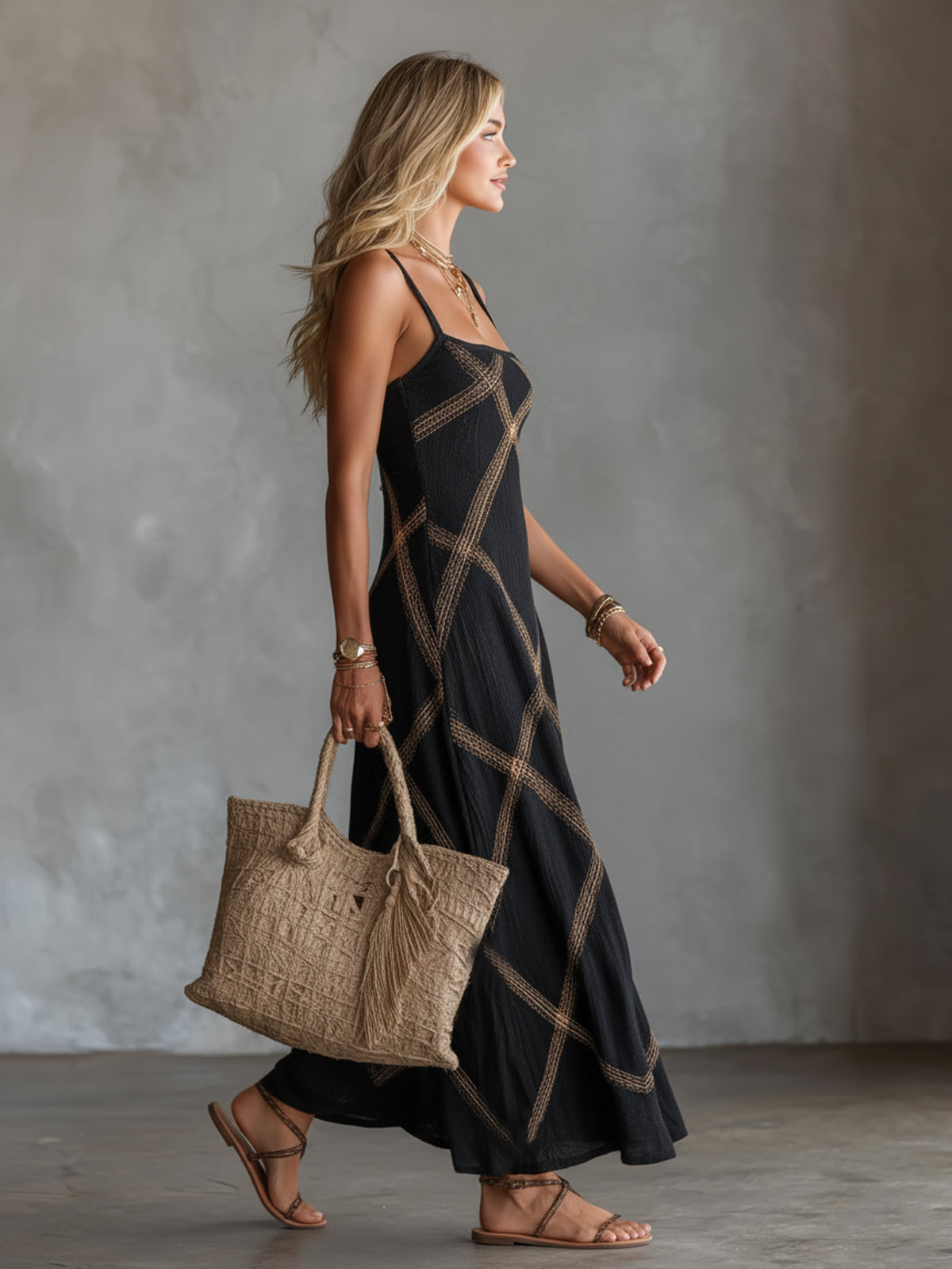Nour | Robe Losanges Tressés